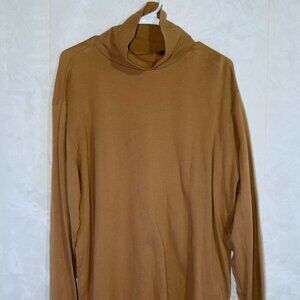 Trader Bay Men's XL Camel Brown Long Sleeve Turtleneck T-Shirt Tee Top